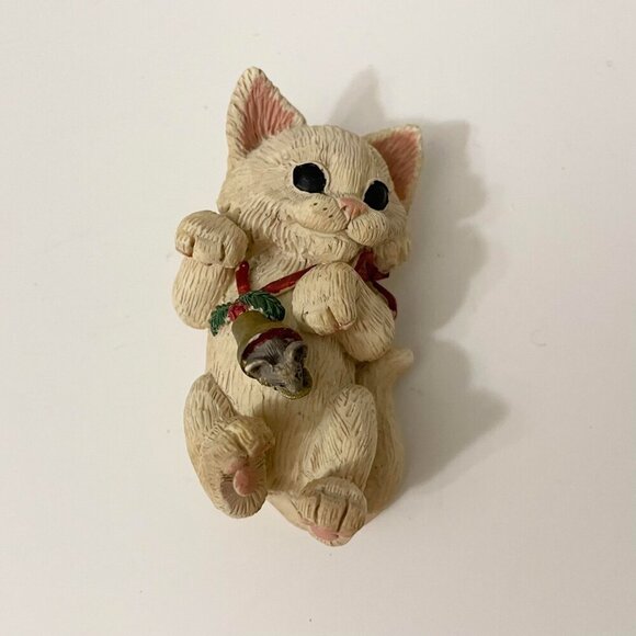 Vtg 1992 Kathy Wise Cats Kittens with Mouse Enesco Flaws - Picture 10 of 16